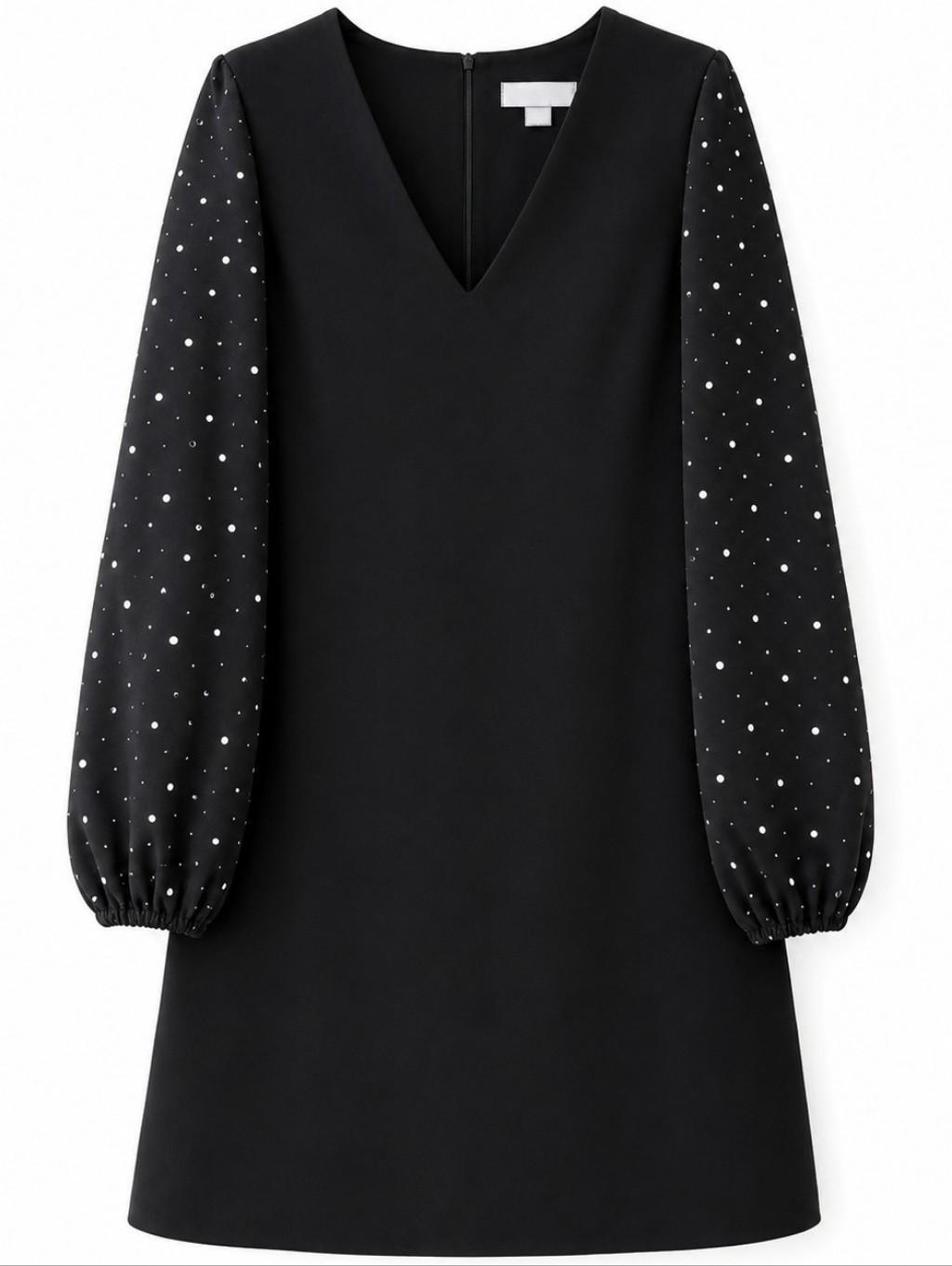 Black Mini Dress With Pearl Details #Party #Eveningwear